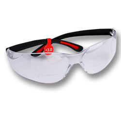 FASTCAP CATSEYE SAFETY MAG GLASSES - 3.0 DIOPTER