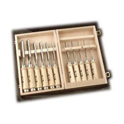 MHG - 11 PC. BOXED BENCH CHISEL SET - FRACTIONAL