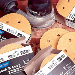 NORTON 5 X 5 HOLE 100 GRIT H&L, 25PK