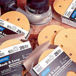 NORTON 5 X 5 HOLE 100 GRIT H&L, 25PK