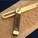 CROWN 9 ROSEWOOD BEVEL BRASS