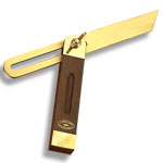 CROWN ROSEWOOD & BRASS SLIDING BEVEL - 9