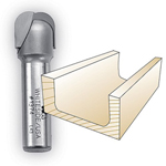 Whiteside 1374 1/2S BOWL & TRAY BIT 1/4R X 3/4