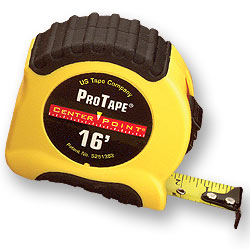 CENTER POINT MEASURING TAPE - 16 FT.
