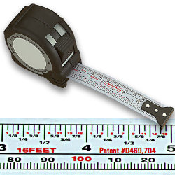 FASTCAP FLATBACK METRIC / STANDARD TAPE MEASURE - 16 FT.