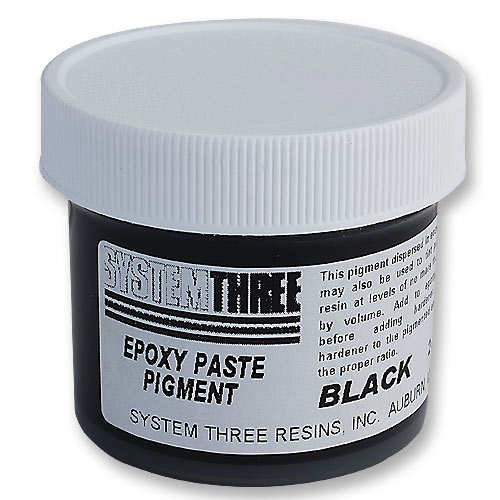 Epoxies SYSTEM THREE BLACK EPOXY PASTE PIGMENT 2 OZ.