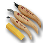 FLEXCUT 3 PC. CHIP CARVING SET - KN115