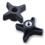 4-WING 1/4-20 FEMALE KNOBS - 12 PK.