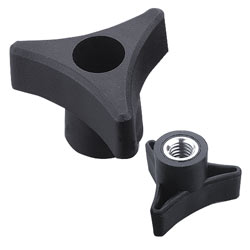 3 WING 5/16-18 FEMALE KNOBS - 12 PK.