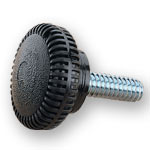 1 ROUND 10-24 X 3/4 MALE KNOBS - 12 PK.