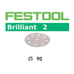 BRILLIANT P220 DISC ABRASIVES - 3-1/2 - 100 PK.